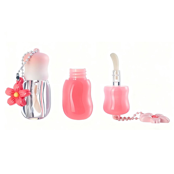 Lip Gloss Tube with Detachable Charm